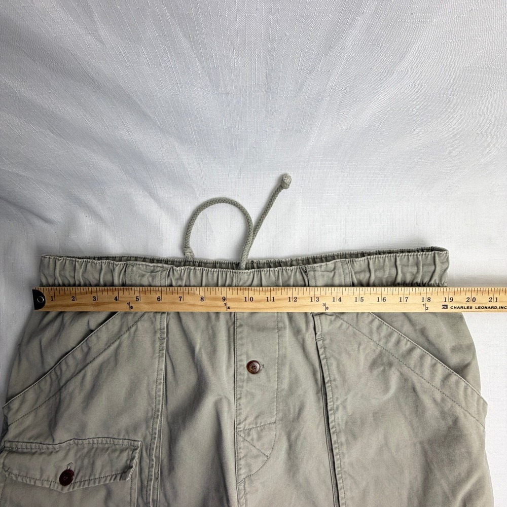 Vintage Tommy Bahama Key Largo Cargo Shorts Mens XL Sage Green Cotton Y2K - Picture 10 of 13